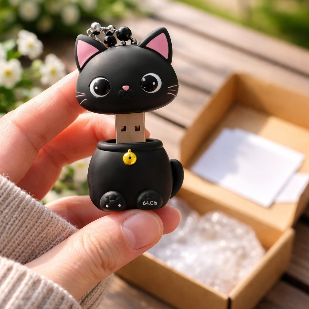 Pourquoi opter pour une clé USB chat noir gratuite ?