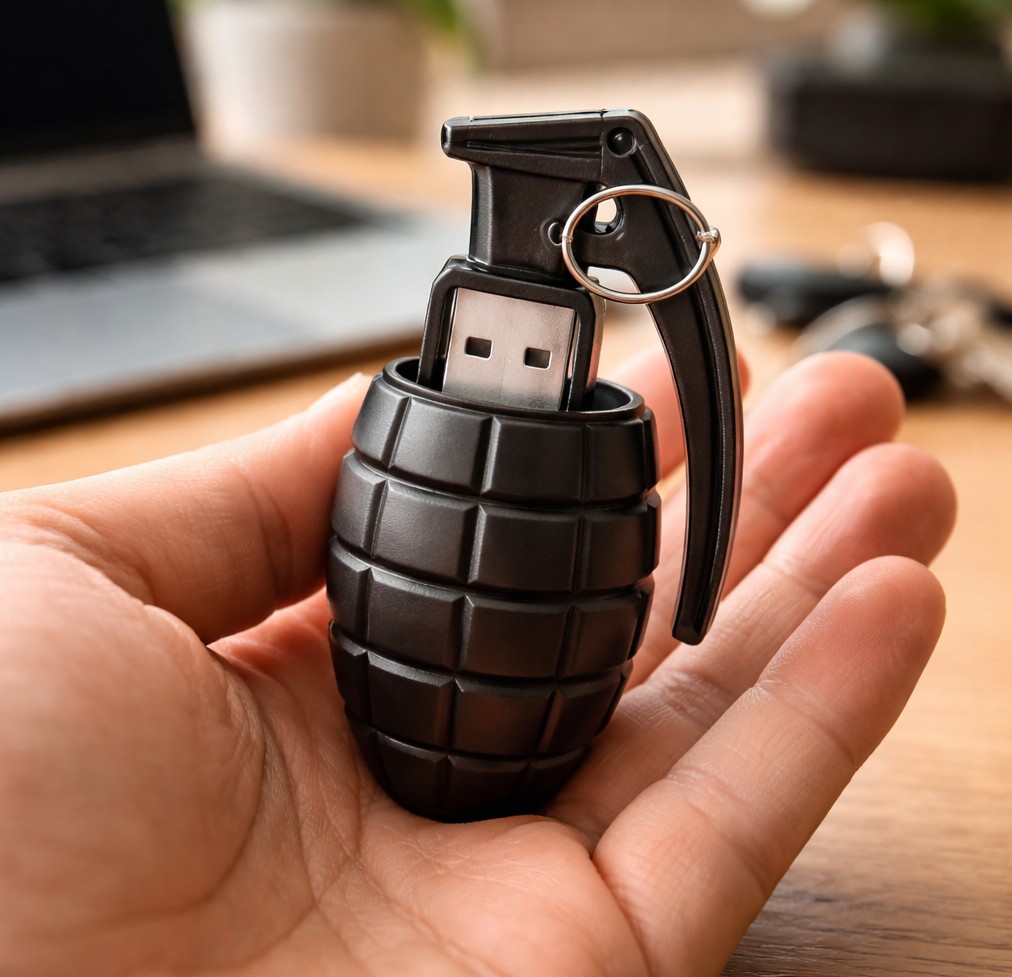 Comment transformer une clé USB grenade en accessoire indispensable